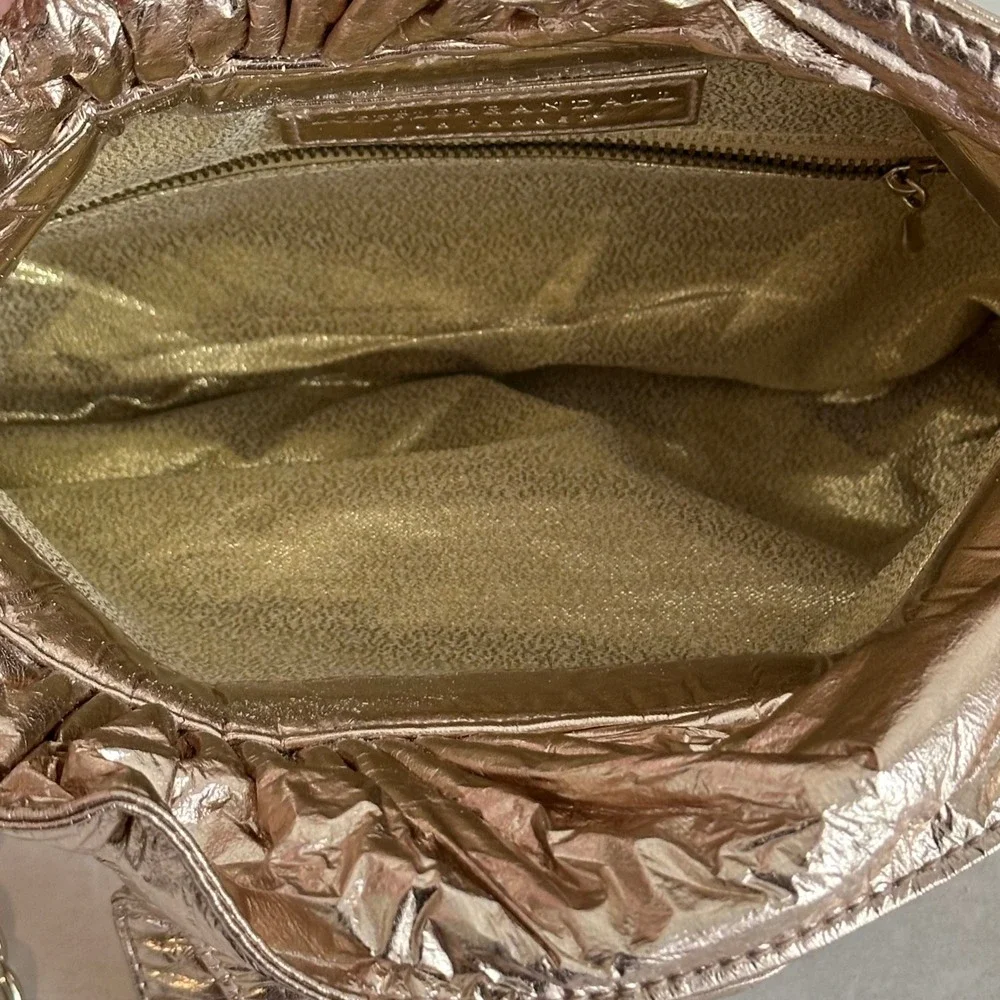 Loeffler Randall x Target Rose Gold Metallic Chain‎ Shoulder Bag Purse Bow Party